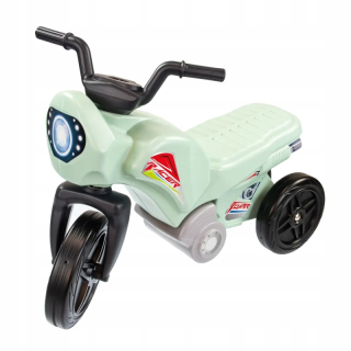 MOCHTOYS MOTOROVÝ BICYKEL TROJKOLESOVÝ PASTEL ZELENÝ